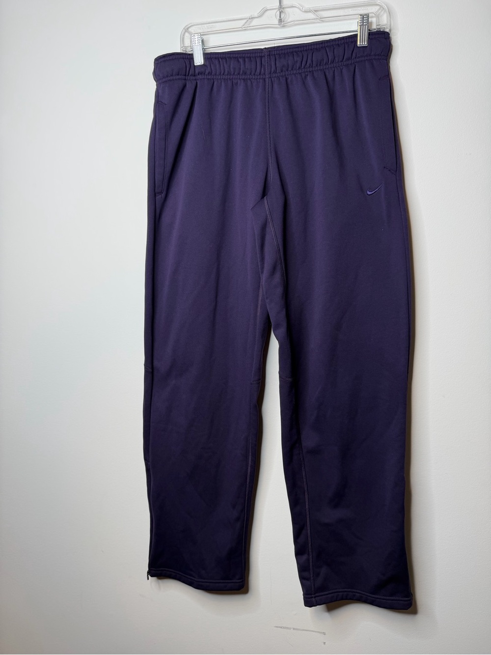 Nike Therma-FIT Purple Fleece Athletic Sweatpants Pants Large L - Picture 2 of 9